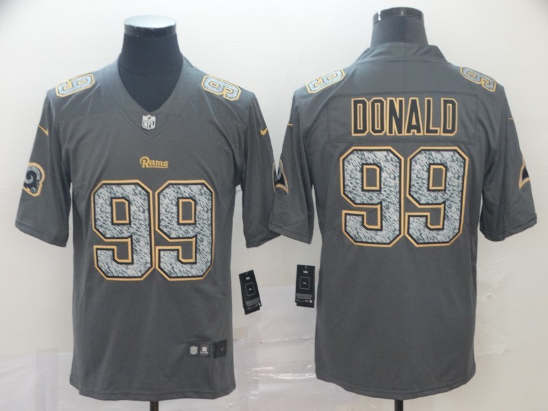 Men's Los Angeles Rams Aaron Donald #99 Gray Jersey